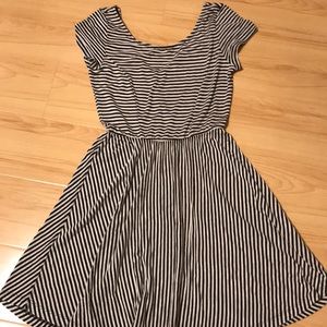 Girls striped skater dress